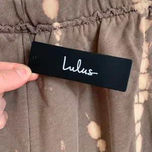NWT Lulu's It's a Lifestyle Lounge Shorts‎ in Brown Tie-Dye thumbnail 7