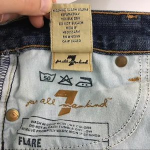 7 For All Mankind Flare Studded Pockets Jeans thumbnail 8