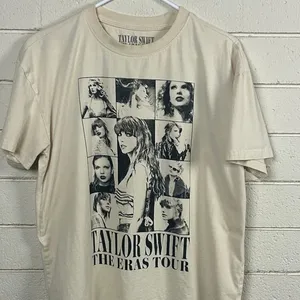 Taylor Swift The Eras Tour Cream Band Tee size M thumbnail 5