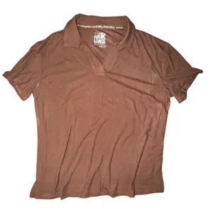 Muk‎ Luks Womens Brown Ribbed Knit Lounge Set Polo Top and Pants Small A685249 thumbnail 2