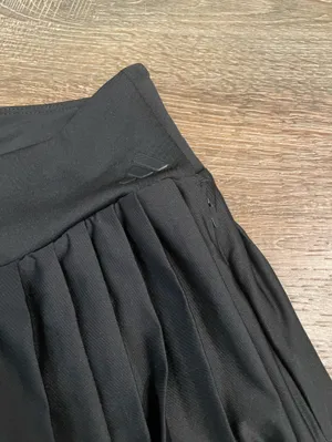 NWT adidas Black Pleated Skater Skirt Skort Small thumbnail 3