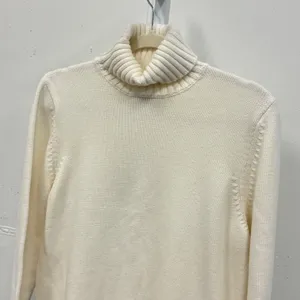 Vintage Splendor Cream White 100% Cotton Turtleneck Sweater Women's XL‎ Canada thumbnail 3