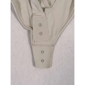 NWT Lululemon Wundermost Nulu Bodysuit Size M Riverstone Beige Neutral Layer thumbnail 12