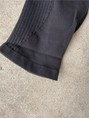 Lululemon High Rise Crop Leggings Mesh Panel Athletic Yoga Pants Women’s 8 thumbnail 3