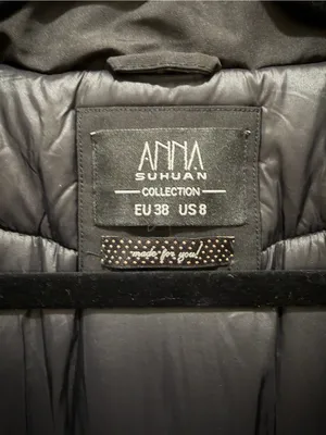 Anna Suhuan Slim Fit Black Puffer Parka Winter Cozy Coat Size Eur 38 US 8 thumbnail 4