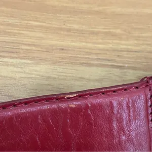 Vintage MILOR 11612 Burgundy Genuine Leather Brass-tone Buckle Women’s Belt M thumbnail 12