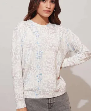Stars Above Long Sleeve Splatter Leopard Top thumbnail 1