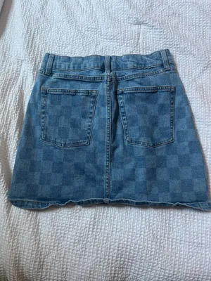 Jean Checkered Skirt Wild Fable thumbnail 2
