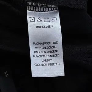 Saks Fifth Avenue 100% Linen Black Tiered Pull On Skirt Coastal Resort Travel XS thumbnail 9