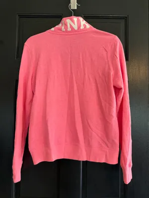 Pink quarter zip pullover thumbnail 3