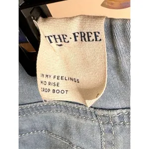 Free People In My Feelings Cropped Slim Flare Jeans Small New thumbnail 4