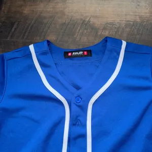 Champion Blue Baseball Jersey thumbnail 5