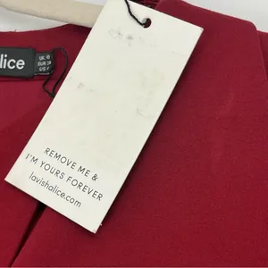 Lavish Alice Ruby Long‎ Sleeve Ponte Midi Dress Burgundy Womens US Size 6 NEW thumbnail 7
