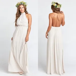 Boho‎ Halter Maxi Dress XS Show Me Your Mumu Pink Beach Vacation Wedding Guest thumbnail 2