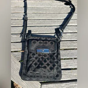 Coach shoulder crossbody y2k handbag‎ in black thumbnail 2