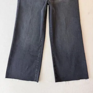 Joe's Jeans Persephone Wide Leg Ankle Jeans 31 Black Raw Hem 90s Minimalist thumbnail 11