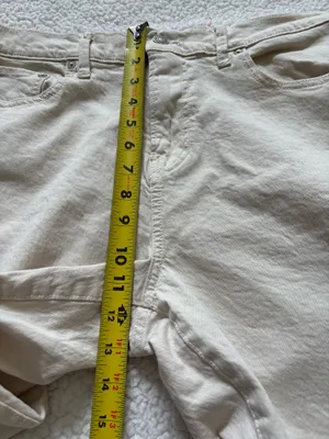 Lucky Brand Off-white athletic slim Denim Jeans Size 34x32 #coastalgrandma #denim thumbnail 4