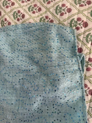 Pretty Little Thing Set Blue Sequin Skirt and Top thumbnail 2