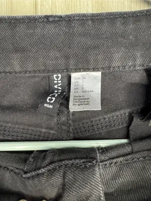 H&M Black Denim Cargo Pants 🖤 - Size 2 thumbnail 4