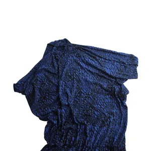 Tart Collections NWT Blue Black Animal Print Cowl Neck Blouson Sheath Dress L thumbnail 5