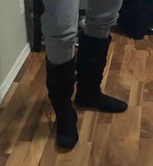 Candie's Black high boots thumbnail 1