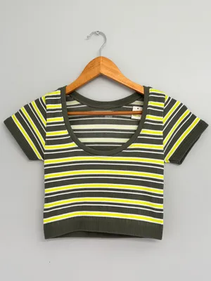 OFFLINE by Aerie seamless striped top NWT thumbnail 3