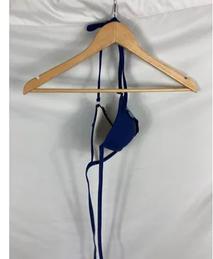 VS Pink Push Up Floral Bikini Top Size Small Blue thumbnail 4