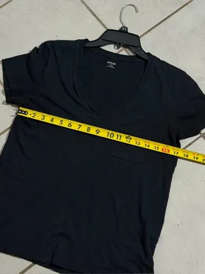 Madewell Women Minimalist Black Crewneck Tee Basic size M‎ thumbnail 6