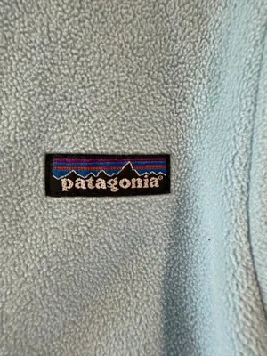 Patagonia Women’s Light Blue Synchilla Full Zip Fleece Jacket thumbnail 3