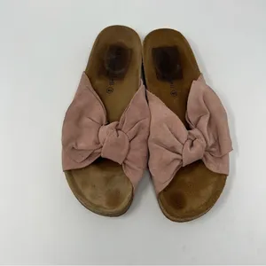 Jeffrey Campbell Bow‎ Tie Slides Pink Sz 40 thumbnail 2