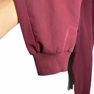 FIGS Zamora Jogger Scrub Pants XL Burgundy Wine High Waist Stretch Medical thumbnail 7