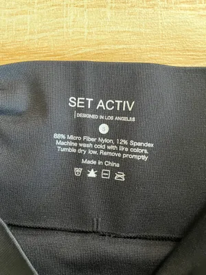 Womens Set Activ Black Leggings - S thumbnail 6