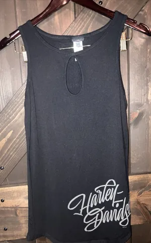Harley‎ Davidson Women's Black Tank Top Size Small Los Angeles thumbnail 1