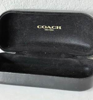 Coach New York Black Clamshell Sunglasses Case Hard Shell Eyeglass Cases thumbnail 1