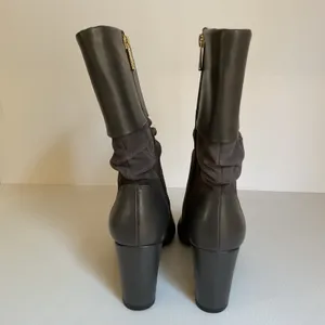 Suede & Leather Mid-Calf Slouch Boot 9 M Women's Dressy Wonder Amanda thumbnail 6
