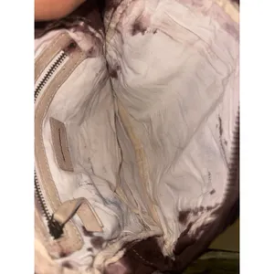 Free People Purple Tie Dye Goat Leather Crossbody Bag Buckle Indie Grunge Boho thumbnail 6