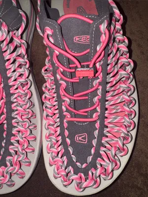 KEEN UNEEK Women's Woven Cord Sandals Grey Pink Size 9 thumbnail 11