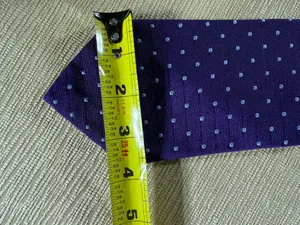 Brooks Brothers Makers Silk Tie Purple Blue Dot Extra Long 61” Made USA thumbnail 4