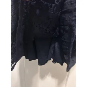 Speechless Navy Blue Lace Sleeveless Crochet Skater Tank Short Mini Dress Large thumbnail 3