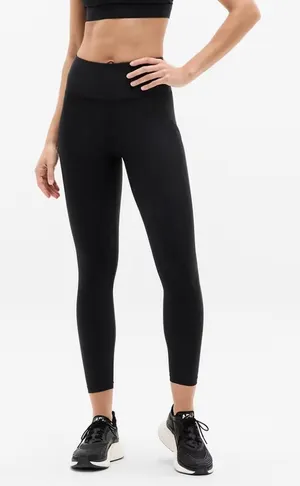 New Athleta S Interval Stash High Rise 7/8 Legging Black Small Regular thumbnail 1