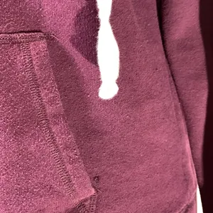 PINK Victoria’s Secret Burgundy Eggplant Hoodie Size Large thumbnail 4