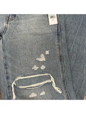 Pacsun Casey Low Rise Baggy Jeans Ripped Indigo NWT Size 24 thumbnail 7