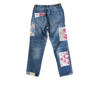 [BLANKNYC] Patchwork Jeans Distressed Denim Straight Leg Women's Size 27 thumbnail 3