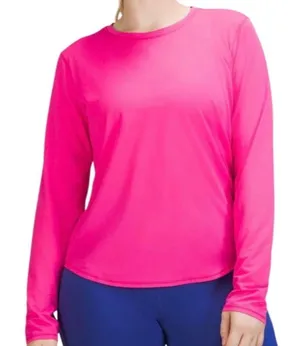 Lululemon High-Neck Running and Training Long Sleeve Shirt Sonic Pink Size 4 thumbnail 1