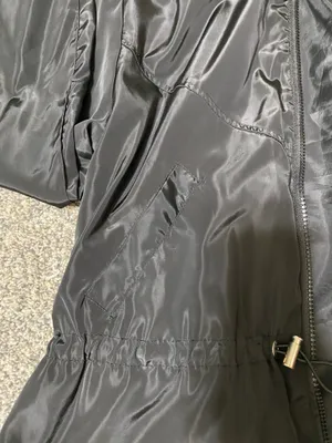 New Look Black Cinched Hooded Windbreaker Jacket thumbnail 8