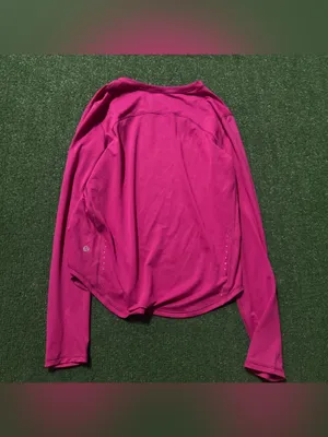 lululemon athletica Women's Muscle Tee Long Sleeve - Fuchsia thumbnail 2