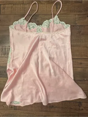 Vintage VS Lace Satin Chemise Slip thumbnail 5