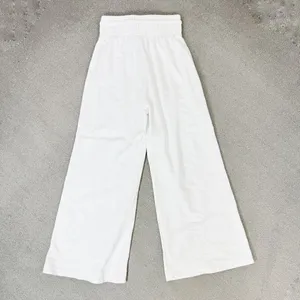 ASOS Collusion 90s Dad Wide Leg Jogger Pants White‎ 6 High Waist Front Seam thumbnail 7