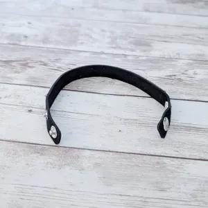 Black & Silver Tone Studded Bracelet with Chains Design Emo Goth Skater thumbnail 6