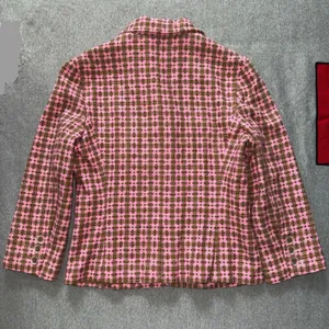 Express Women's‎ 3 Button Pink Brown Tweed Blazer Jacket Size 8 thumbnail 8